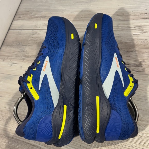 Brooks Blue and Yellow Athletic Shoes - Picture 8 of 13